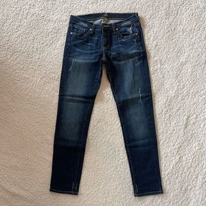 Just Black Distressed Skinny Jeans